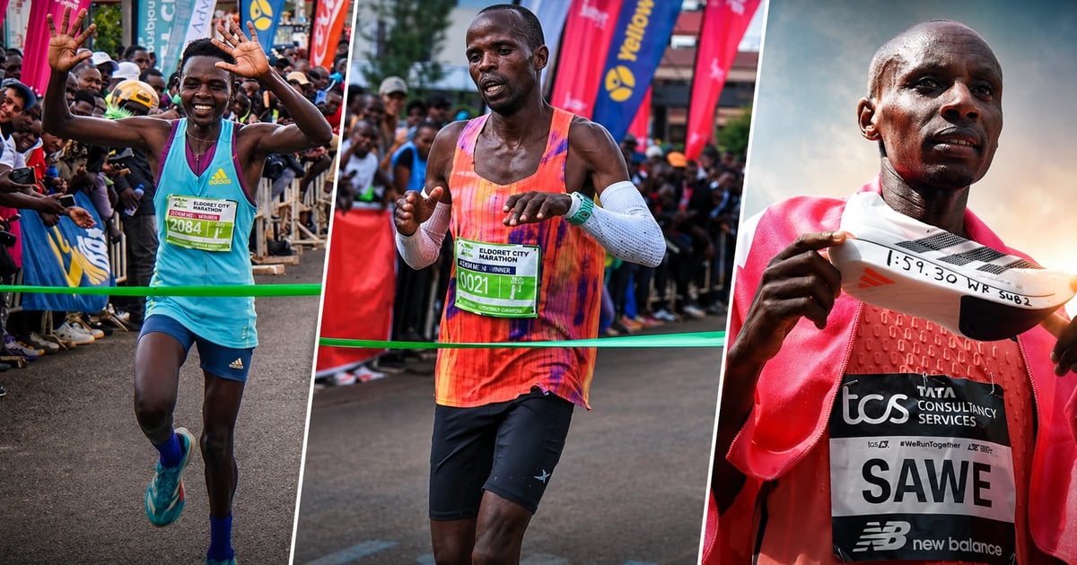 Eldoret City Marathon 2026 highlights featuring Koech, Chesang and London Marathon 2026 winner Sabastian Sawe