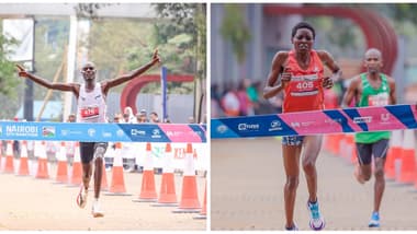 Enock Kipkemboi and Joy Kemuma crowned champions at the 2026 Nairobi City Marathon along the Nairobi Expressway