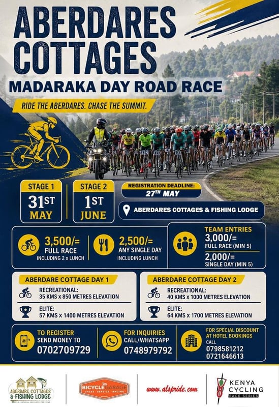 Aberdares Cottages Madaraka Day Road Race poster