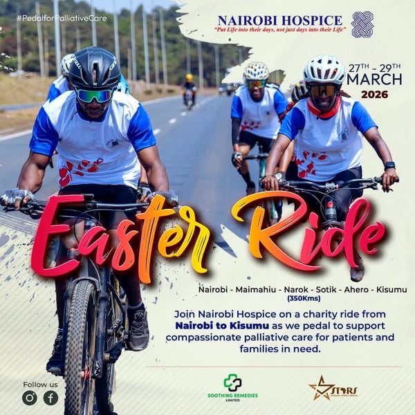 Nairobi Hospice Easter Ride 2026 - #PedalforPalliativeCare poster