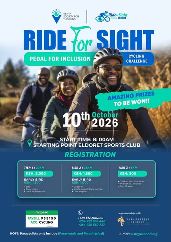 Ride for Sight Cycling Challenge poster