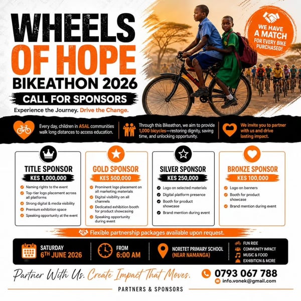 Wheels of Hope Bikeathon 2026 poster