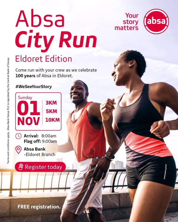 Absa City Run - Eldoret Edition poster