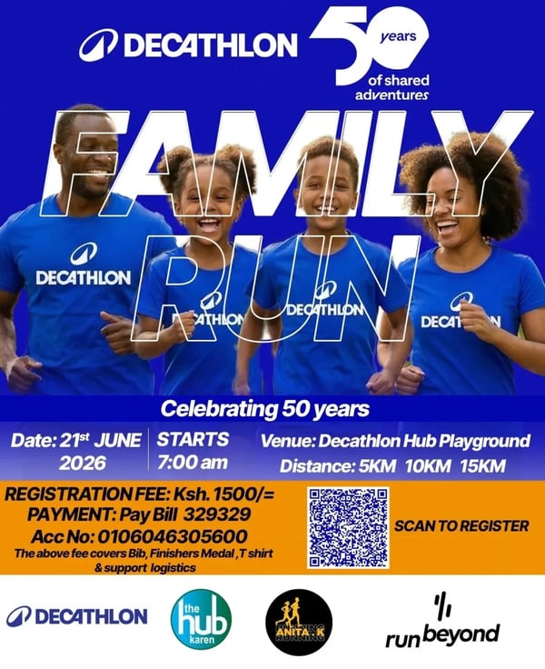 Decathlon @50 Family Run 2026 poster