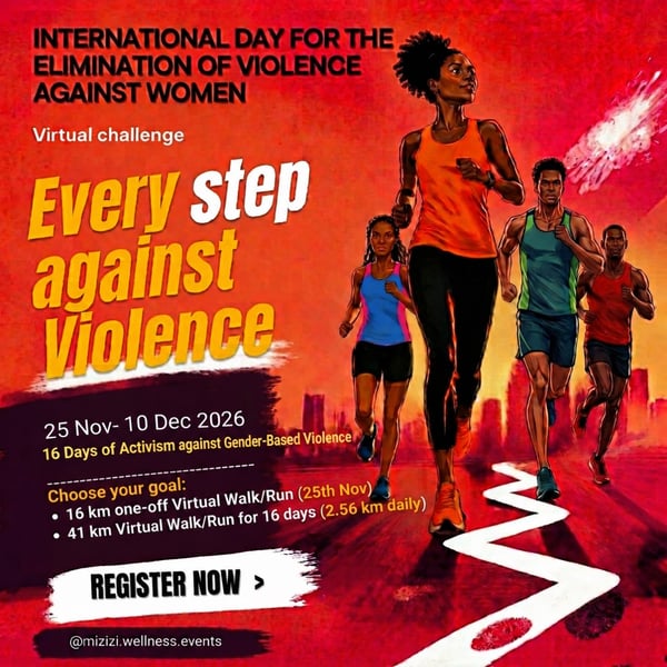 Every Step Against Violence - 16 Days of Activism Virtual Challenge 2026 poster