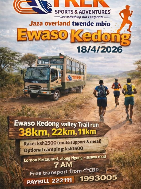 Ewaso Kedong Valley Trail Run poster