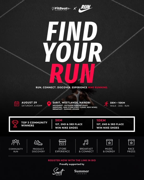 Find Your Run - FMC x Nike poster