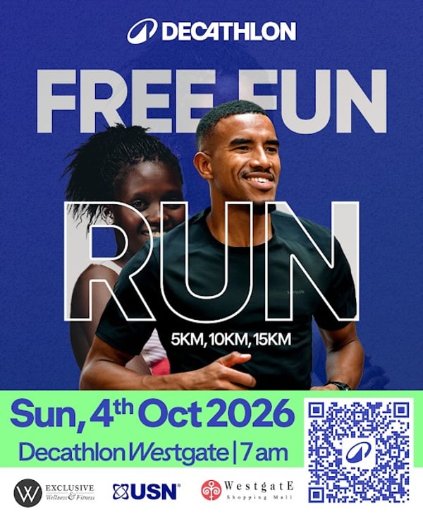 Decathlon Free Fun Run poster