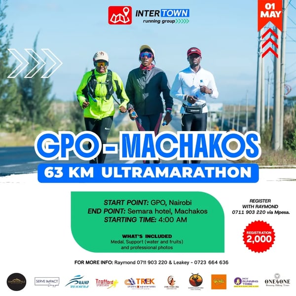 GPO - Machakos 63KM Ultramarathon poster