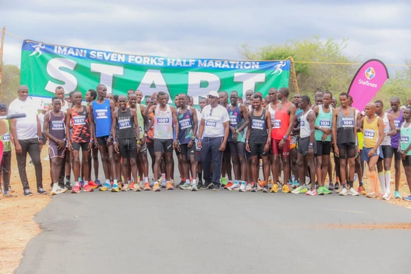 Imani Seven Forks Half Marathon 2026 poster