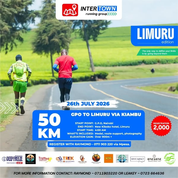 InterTown GPO - Limuru 50KM Run (Limuru Edition) poster