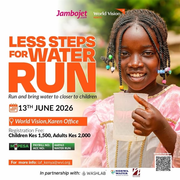Less Steps for Water Run 2026 poster