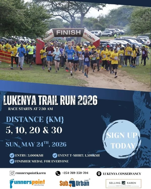 Lukenya Trail Run 2026 poster