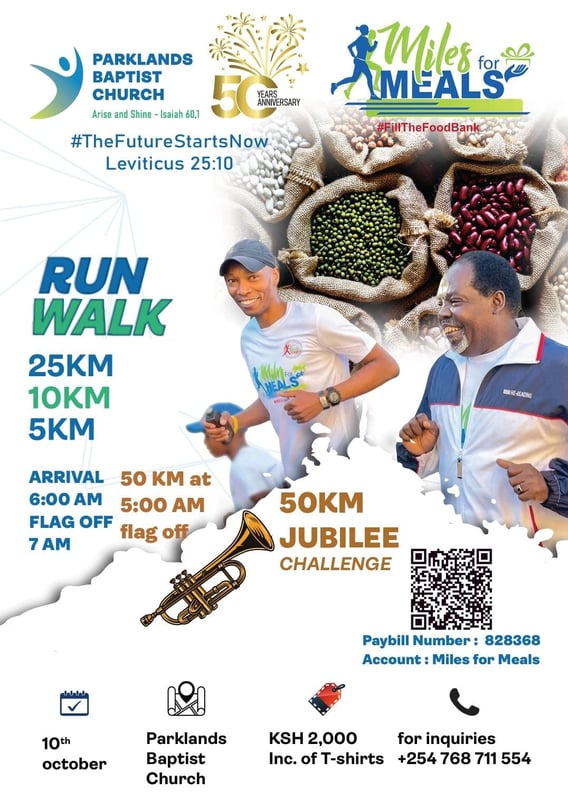 Miles for Meals - 50th Anniversary Run/Walk poster