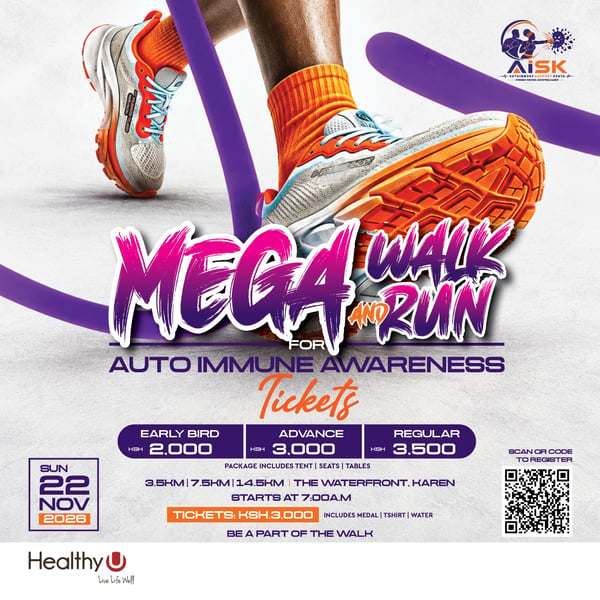 MEGA Walk & Run for Autoimmune Awareness poster