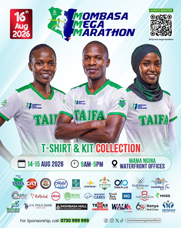 Mombasa Mega Marathon 2026 poster