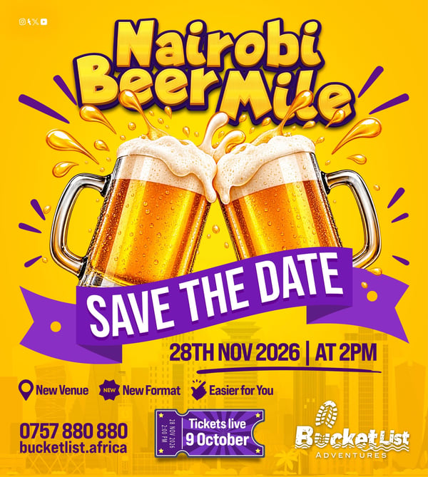 Nairobi Beer Mile - November Edition poster