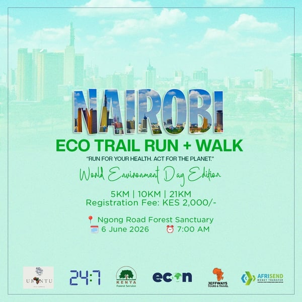 Nairobi Eco Trail Run + Walk 2026 poster