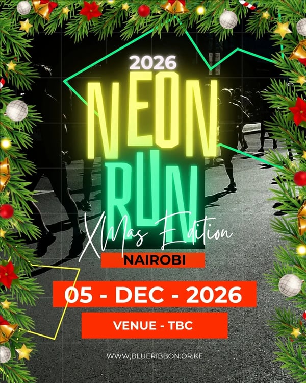 Neon Run Nairobi XMAS Edition 2026 poster