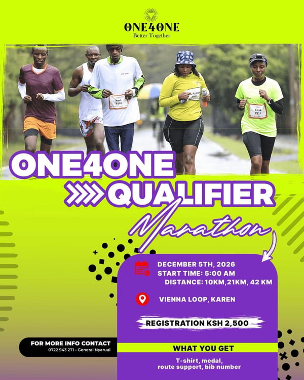 ONE4ONE Qualifier Marathon poster