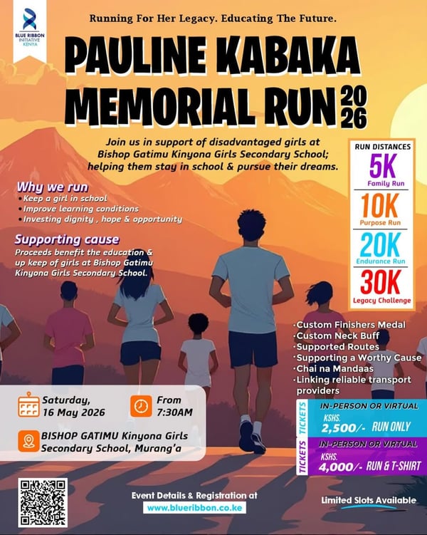Pauline Kabaka Memorial Run 2026 poster