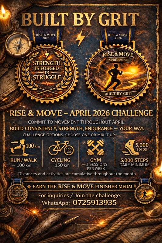 Rise & Move - April 2026 Challenge poster