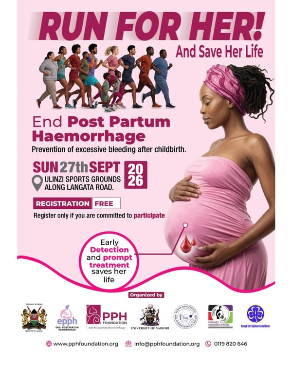 Run for Her - End PPH poster