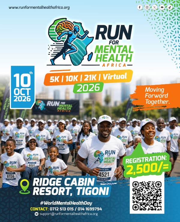 Run for Mental Health Africa Marathon 2026 poster