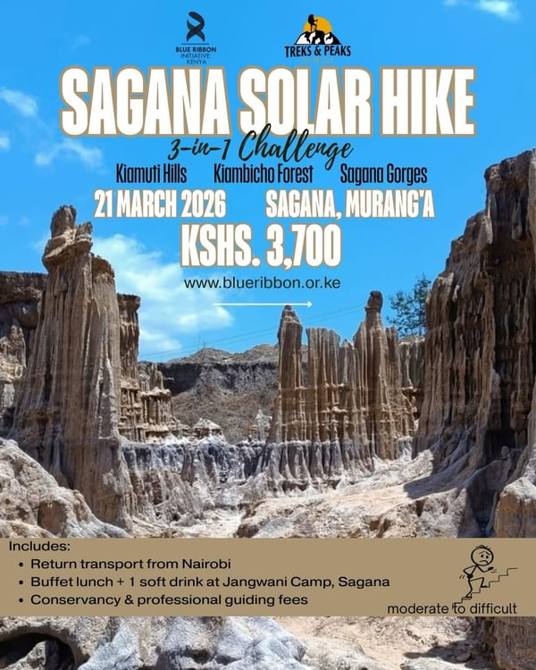 Sagana Solar Hike 2026 - 3-in-1 Challenge poster