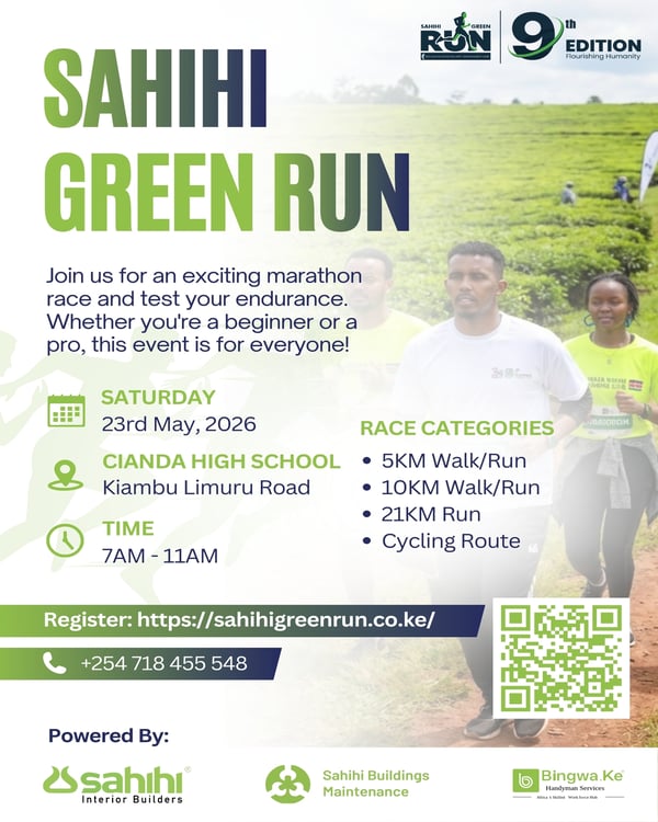 Sahihi Green Run 9th Edition poster