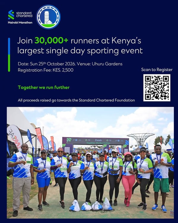 Standard Chartered Nairobi Marathon poster