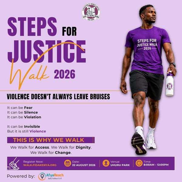 FIDA-Kenya Steps for Justice Walk 2026 poster