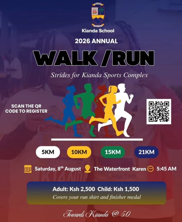 The Strides For Kianda School Run poster