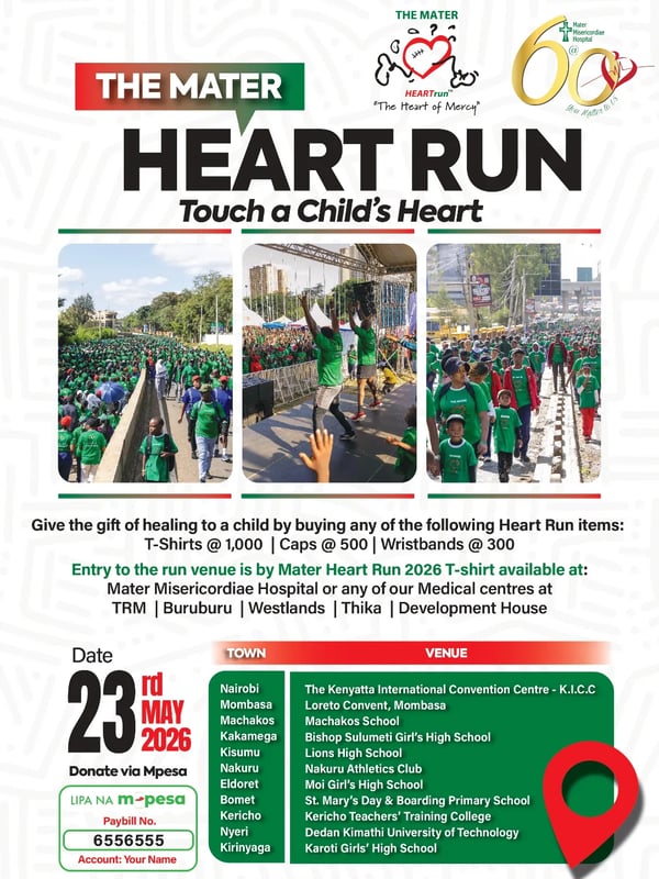 The Mater Heart Run 2026 poster