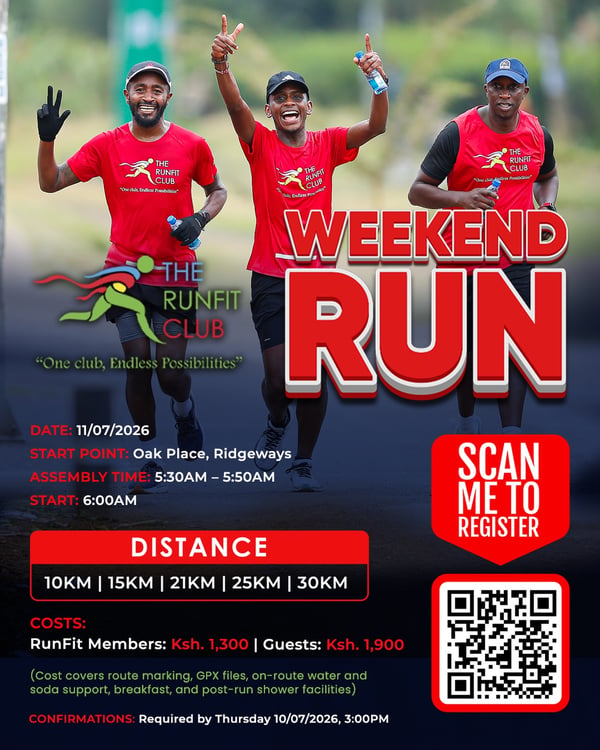 RunFit at Ridgeways - Weekend Run poster