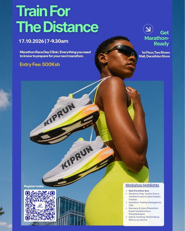 Decathlon Running Clinic poster