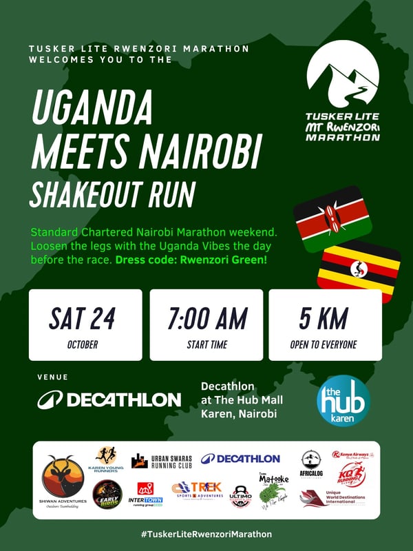 Uganda Meets Nairobi Shakeout Run poster