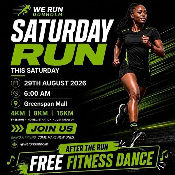 We Run Donholm Saturday Run - 29th August poster