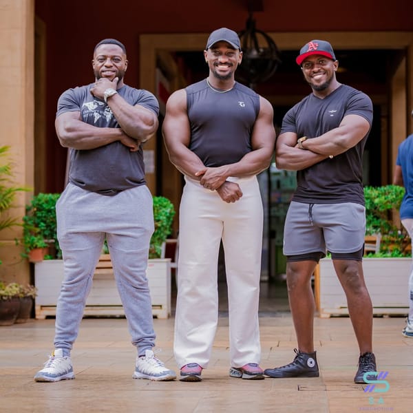 Gachau Njoroge with Richard Gitau and Nico Mutisya
