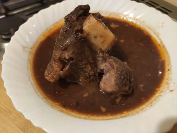 Slow-cooked bone-in beef in thick Kenyan mchuzi stew