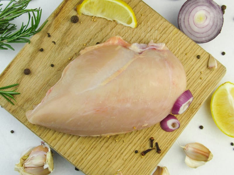 Grilled chicken breast pieces showing lean protein preparation