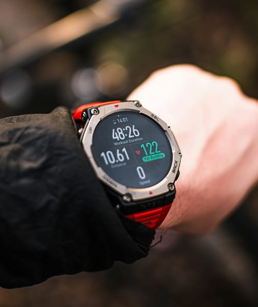 GPS running watch on a runner