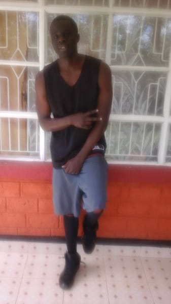 Rogers Adinda at the start of his gym journey in 2014
