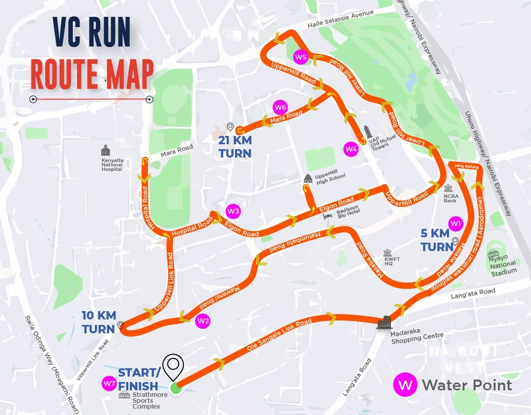 Strathmore Annual Run 2026 route map
